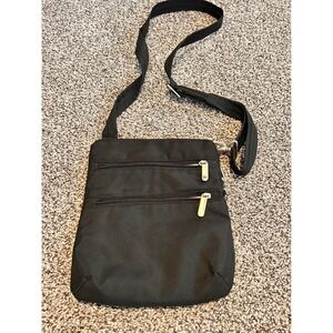 A19 Travelon Crossbody Bag‎ Black Nylon Adjustable Strap Travel